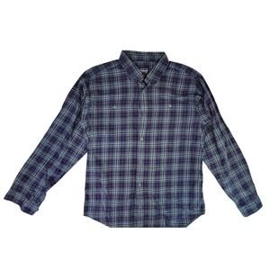 Patagonia Organic Cotton Plaid Long Sleeve Button Up Shirt Men's Size Medium